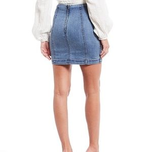 We the Free Denim Modern Femme Mini Skirt